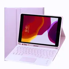 GENERICO - Funda Con Teclado Bluetooth Touchpad para iPad 7 /8 /9th 10. 2" - LILA