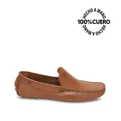 VIALE - Zapato Mocasín Casual SERGIO-2605 CAFE Homme Cuero