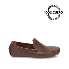 VIALE - Zapato Mocasín Casual SERGIO-2605 Marron Homme Cuero