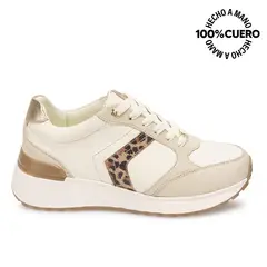 VIALE - Zapatilla Casual SILVI-2601 Blanco Sof Cuero