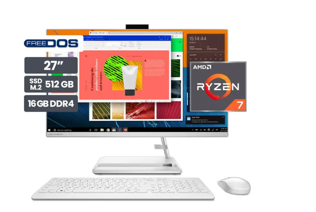 All In One IdeaCentre AIO 3 27ALC6 Ryzen 7-7730U 16GB SSD512GB 27″
