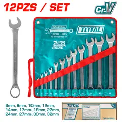 TOTAL TOOLS - Juego De Llaves Mixtas 12 Piezas Total - THT1022122