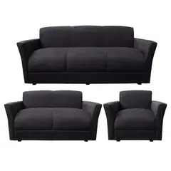 CASA BELLA - JUEGO DE SALA CASABELLA TABARA 321 NEGRO