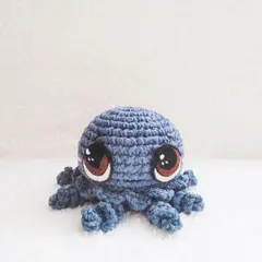 BE CRAFTY - Pulpo Susurro Marino Peluche Tejido Aterciopelado para Bebés + 12 meses