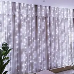 GENERICO - Luces Led Cortina 3 X 3 Mt Luz blanca para Decoración