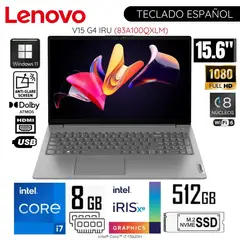 LENOVO - Laptop V15 G4 IRU Intel Core I7-13620H 8GB RAM 512GB SSD 156 FHD WIN11 - 83A100QXLM