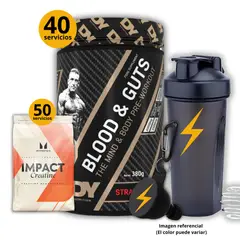 UNIVERSE NUTRITION - Preentreno Blood and guts DY + Creatina Myprotein de 250gr + regalos