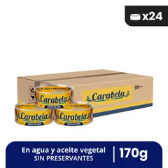 CARABELA - Grated de atún en aceite vegetal - Caja x24