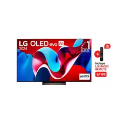 LG - TELEVISOR 65 OLED EVO C4 4K UHD Smart TV WebOS ThinQ AI OLED65C4PSA