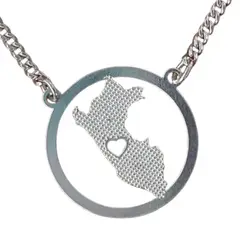 GENERICO - Collar Amor por el Perú en plata ley 925