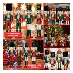 GENERICO - Cascanueces Estilo Navideño y Tradicional de Set 4