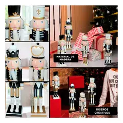 GENERICO - Cascanueces Estilo Navideno y Tradicional de Set 4 38cm