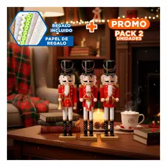 GENERICO - Pack2 Cascanueces Bonito Portatil de Set 3 Y+Papel de Regalo