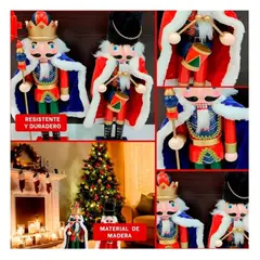 GENERICO - Cascanueces Estilo Navideno y Tradicional de Set 2 38cm