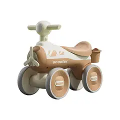 GENERICO - Scooter De Equilibrio Para Niños Coche Sin Pedales - Marrón