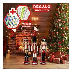 GENERICO - Cascanueces Decorativos y Utiles de Set 3 Y+Papel de Regalo