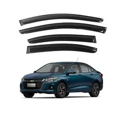 GENERICO - Correlluvias Viseras Para Chevrolet Onix 2021-2024 Negro Premiun