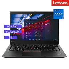 LENOVO - LAPTOP REACONDICIONADO THINKPAD T490S CORE I7 8VA 8GB RAM 512GB SSD 14