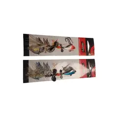 GENERICO - SEÑUELO SPINNER 2 GANCHOS CON PLUMA