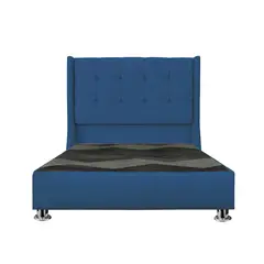 GENERICO - Cama tapizada Cielo Pcromadas - Queen Azul