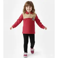 GENERICO - Chompa Polar para Niña Guinda