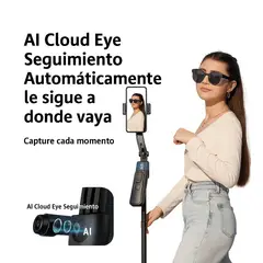 GENERICO - TRÍPODE SELFIE STICK CON IA PARA CELULAR CON SEGUIMIENTO FACIAL