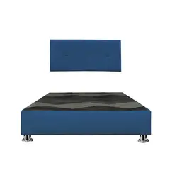 GENERICO - Cama tapizada Sabana - 15plz Azul