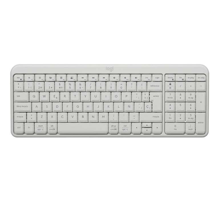 Teclado K250 Con Pad Numérico Blanco Español Latinoamérica