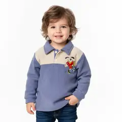 GENERICO - Chompa Polar Niño Acero