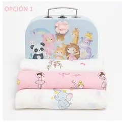 BABY NANYS - TRIPACK BABY MANTA MUSELINA 2 CAPAS - NIÑA