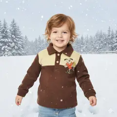 GENERICO - Chompa Polar Niño Marrón