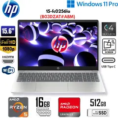 HP - LAPTOP 15-fc0256la 15.6 RYZEN 5 7520U FHD RAM 16GB SSD 512GB W11