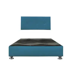 GENERICO - Cama tapizada Sabana - 2plz Turquesa