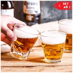 INSPIRA MARKET - Set de Vaso Shot de Vidrio x6