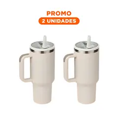 RYBIU IMPORT - Pack2 Vaso con Pico Incorporado para Bebidas Crema