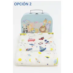 BABY NANYS - TRIPACK BABY MANTA MUSELINA 2 CAPAS NIÑO BARCO