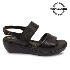 Viale - Sandalia Dorsay Casual WIL-2602 Negro Cuero
