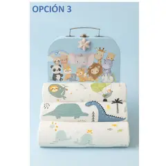 BABY NANYS - TRIPACK BABY MANTA MUSELINA 2 CAPAS - DINO