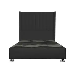 GENERICO - Cama tapizada Roma - 15plz Negro