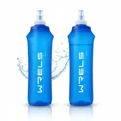 GENERICO - Kit 2 Botellas deportiva para running ciclismo campamento de 500 ml