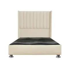 GENERICO - Cama tapizada Roma - 2plz Beige claro