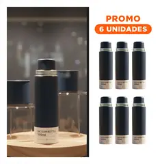 RYBIU IMPORT - Pack6 Botella Indivual Resistente al Calor en Azul Marino M2