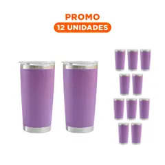 RYBIU IMPORT - Pack12 Envase de ABS con Tapa con Chupon de Color Morado