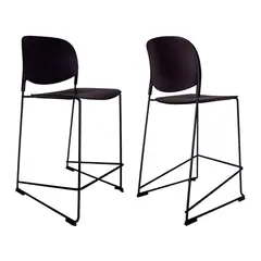 ZIYAZ - Silla Bar Stack Negro
