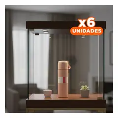 RYBIU IMPORT - Pack6 Contenedor para Bebidas Rosado M2 Y+Regalo Stickers