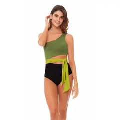 CHAMELA - Ropa de baño entero mujer con control de abdomen 41435