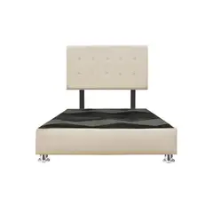 GENERICO - Cama tapizada Petal Pcromadas - 15plz Beige claro