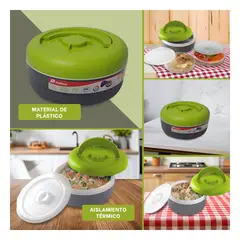 RYBIU IMPORT - Taper Termo Circular de 125L de Color Verde y Plomo