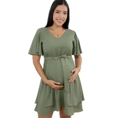 GENERICO - Vestido Maternal en Gasa Mama A La Mode