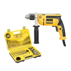 DEWALT - Taladro Percutor 650W + Set de Atornilladores 100 Pzs